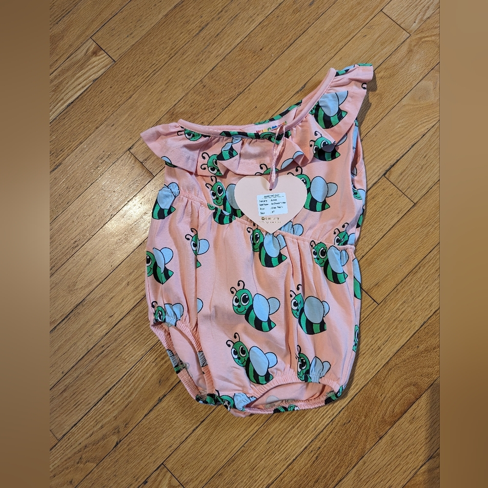 Hugo Loves Tiki - One Shoulder Romper 6T NWT